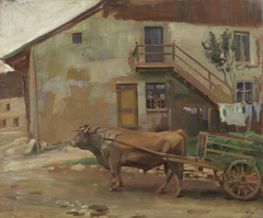 STUDY OF A SWISS BULL by Alfred Munnings