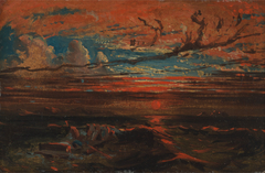 Sunset at Sea after a Storm by Anonymous