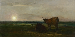 Sunset by Charles-François Daubigny