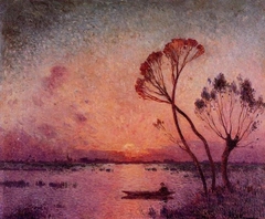 Sunset in Brière I by Ferdinand du Puigaudeau