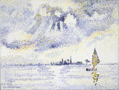 Sunset on the Lagoon, Venice by Henri-Edmond Cross