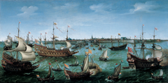 The Arrival at Vlissingen of the Elector Palatinate Frederick V by Hendrick Cornelisz Vroom