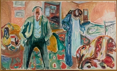 The Artist and his Model by Edvard Munch