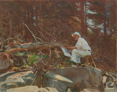 The Artist Sketching by John Singer Sargent