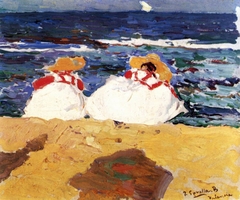 The Beach at Valencia by Joaquin Sorolla y Bastida