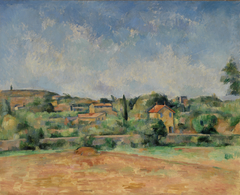 The Bellevue Plain, also called The Red Earth (La Plaine de Bellevue, dit aussi Les Terres Rouges) by Paul Cézanne