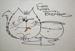 The Cat and the Goldfish by Tony Hart