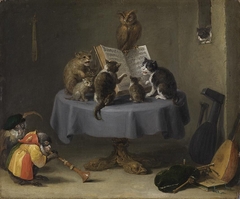 The Concert of Cats by David Teniers the Younger