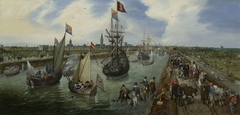 The Departure of a Dignitary from Middelburg by Adriaen Pietersz. van de Venne