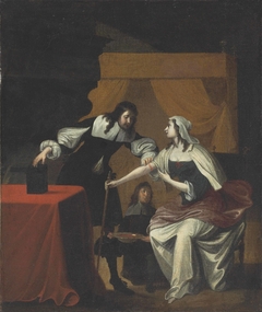 The Doctor's Visit by Dutch School