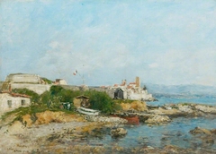 The Fortifications at Antibes by Eugène Louis Boudin