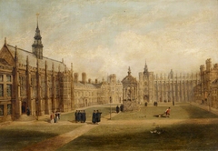 The Great Court of Trinity College, Cambridge by Joseph Murray Ince