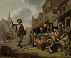 The Greengrocer's Shop De Buyskool by Jan Victors