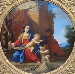 The Holy Family with the Infant Saint John the Baptist by Simon Vouet