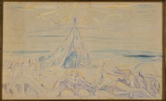 The Human Mountain by Edvard Munch