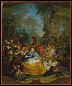 The Hunt Breakfast by Charles-André van Loo