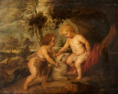 The Infant Christ and Saint John with a Lamb by Peter Paul Rubens