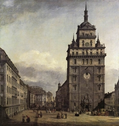 The Kreuzkirche in Dresden by Bernardo Bellotto