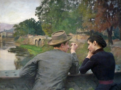 The Lovers (Autumn Evening) by Émile Friant