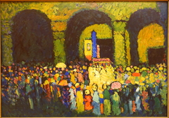 The Ludwigskirche in Munich by Wassily Kandinsky