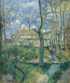 The Path to Les Pouilleux, Pontoise by Camille Pissarro