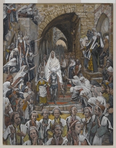 The Procession in the Streets of Jerusalem (Le cortège dans les rues de Jérusalem) by James Tissot