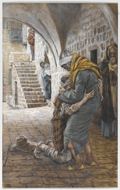 The Return of the Prodigal Son (Le retour de l'enfant prodigue) by James Tissot