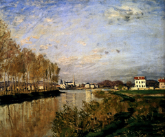 The Seine in Argenteuil by Claude Monet