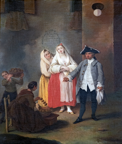 The seller of Frittole (doughnut) by Pietro Longhi