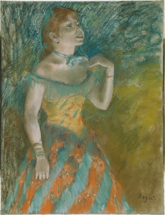 The Singer in Green by Edgar Degas