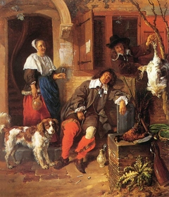 The Sleeping Sportsman by Gabriël Metsu