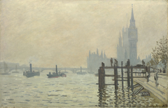 The Thames below Westminster by Claude Monet