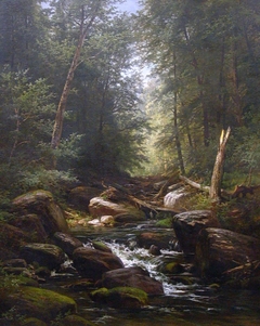 The Trout Stream (also known as The Home of the Trout and Trout Stream Near Dingman’s Ferry) by Carl Weber