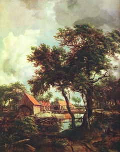 The Watermill by Meindert Hobbema