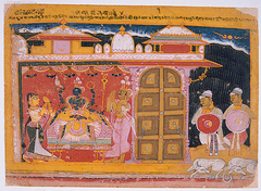 The Worship of Vishnu at the Birth of Krishna by Anonymous