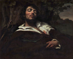 The Wounded Man by Gustave Courbet