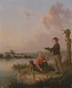 The Young Angler by Edmund Bristow