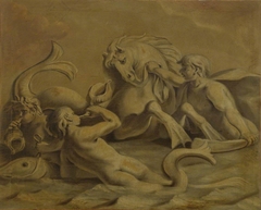 Tritons blowing Conch Shells by Anonymous