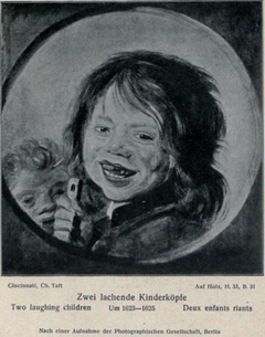 Two children with a flute by Anonymous