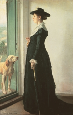 Portrait of My Wife (The Painter Anna Ancher) by Michael Peter Ancher