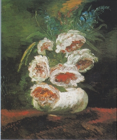 Vase with Peonies by Vincent van Gogh