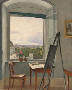 View from the Artist's Studio in Alservorstadt toward Dornbach by Jakob Alt