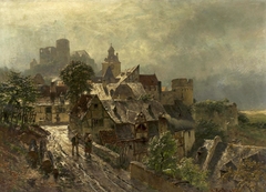 View of a town. by Heinrich Hartung