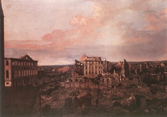 View of Dresden Ruins by Bernardo Bellotto