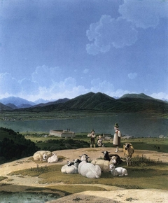 View of Tegernsee by Wilhelm von Kobell