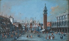 View of the Piazza San Marco by Giacomo Guardi