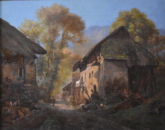 Village du Verthier, vallée de Doussard (Haute-Savoie) by Firmin Salabert