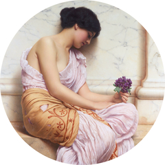 Violets, Sweet Violets by John William Godward