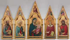 Virgin and Child with Saints by Simone Martini