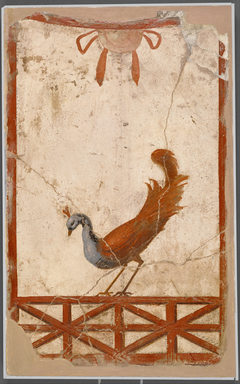 Wall Fragment with a Peacock by anonymous painter